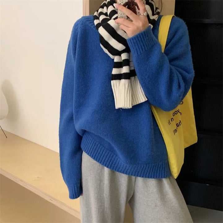 【tops】無地ニットセーター　M27252