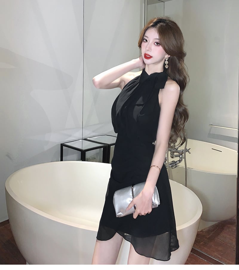 【dress】ノースリーブエレガントデートワンピース　M17356