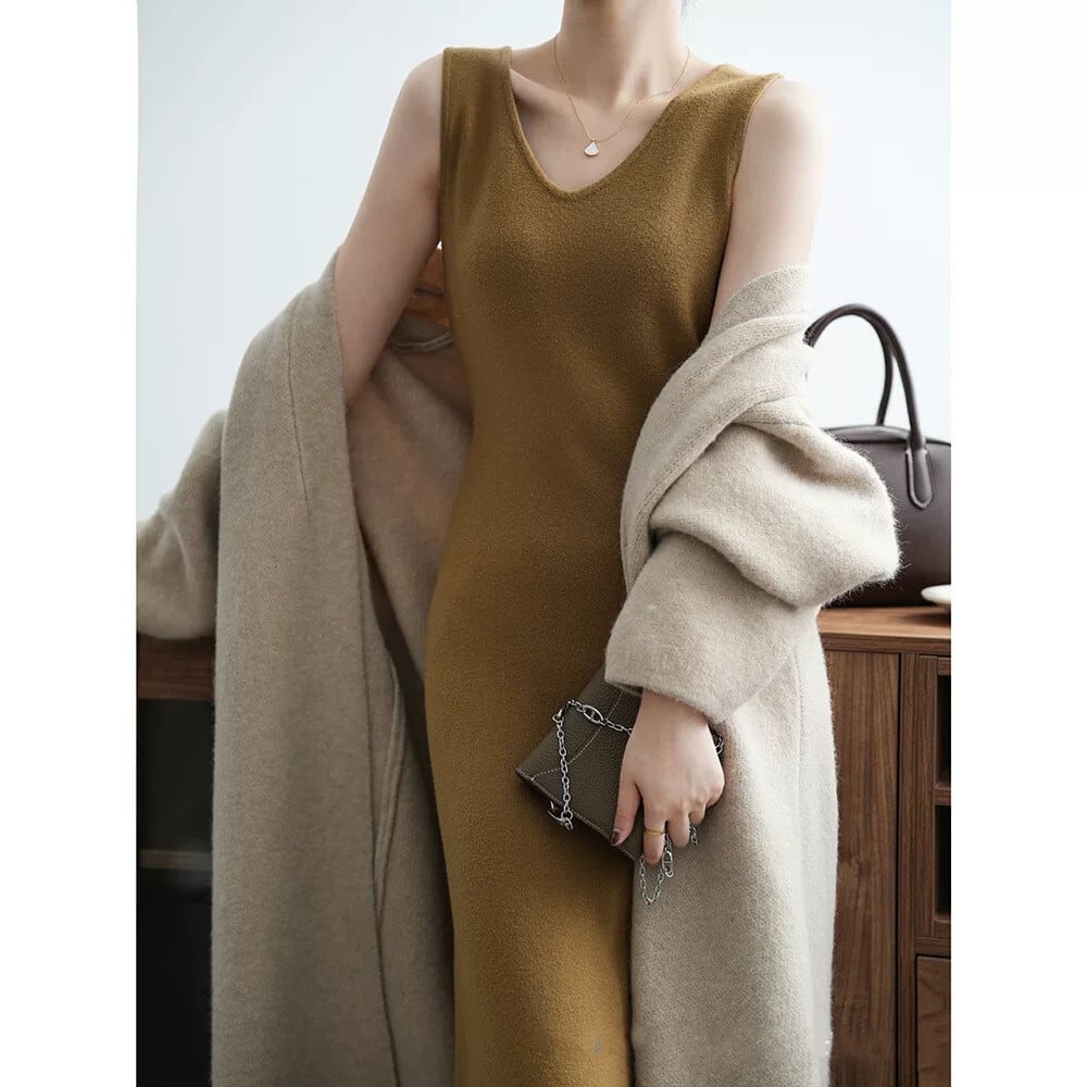 【dress】ベストニットワンピース　M26795