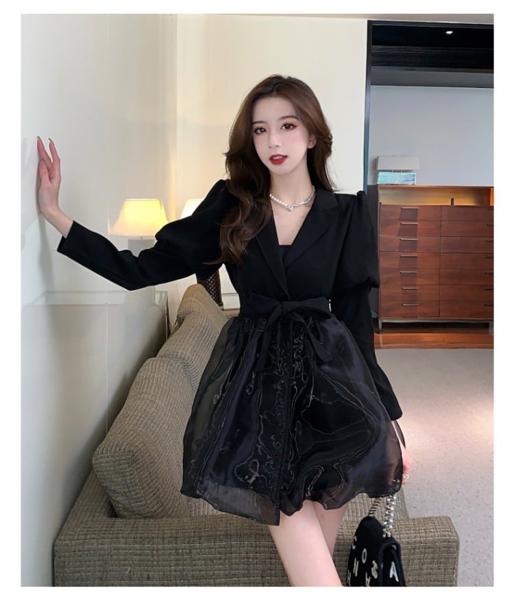 【dress】おしゃれ度高まるエレガントデートワンピース　M17423