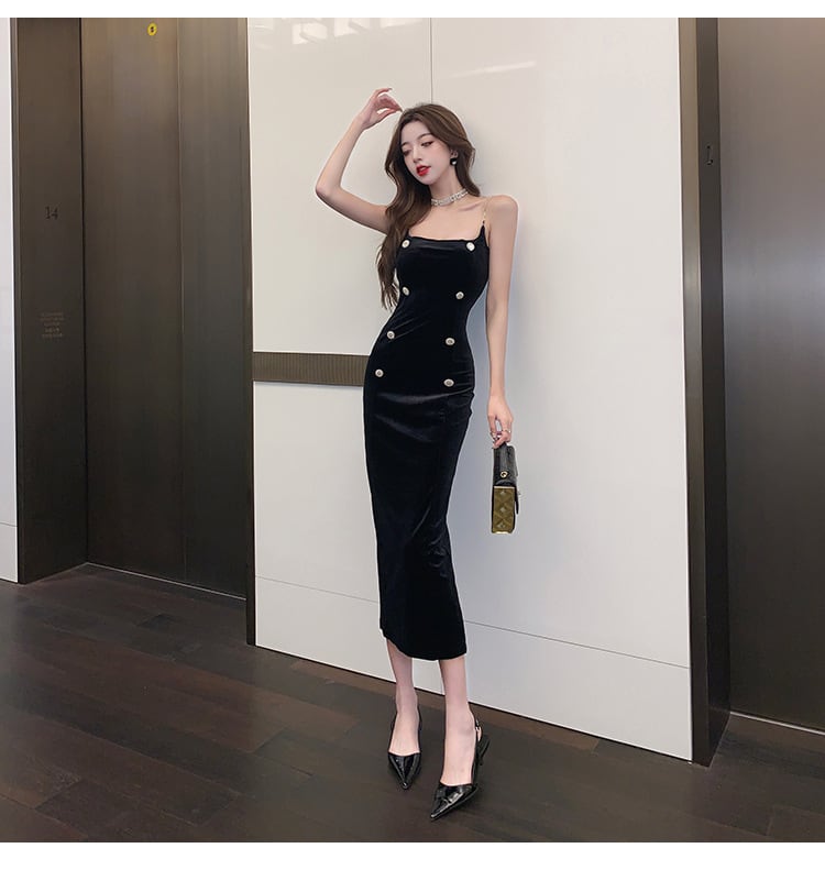 【dress】今季マストバイエレガントキャミワンピース　M17289