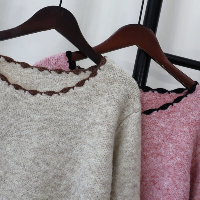 【tops】クルーネックニットセーター　M26859