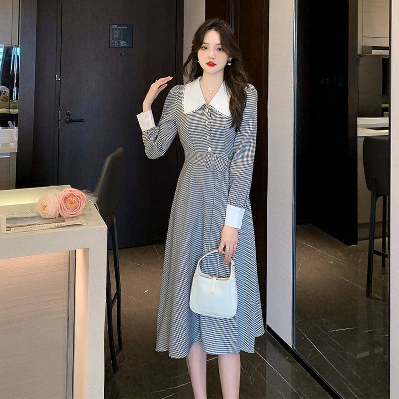 【dress】早い者勝ちエレガントドールカラーワンピース　M17422