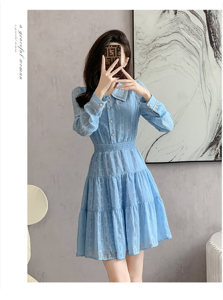 【dress】大人らしい エレガントデートワンピースおしゃれ　M17274