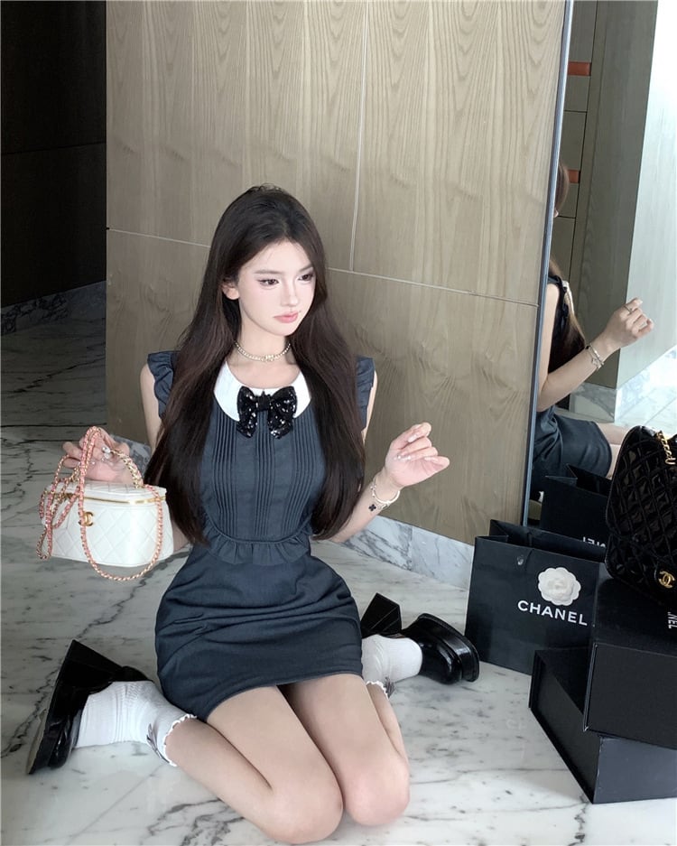 【dress】リボン付きワンピース　M24190
