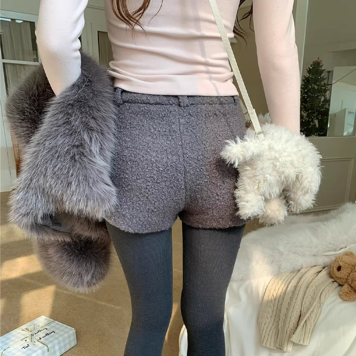 【bottoms】ラシャショートパンツ Q7797