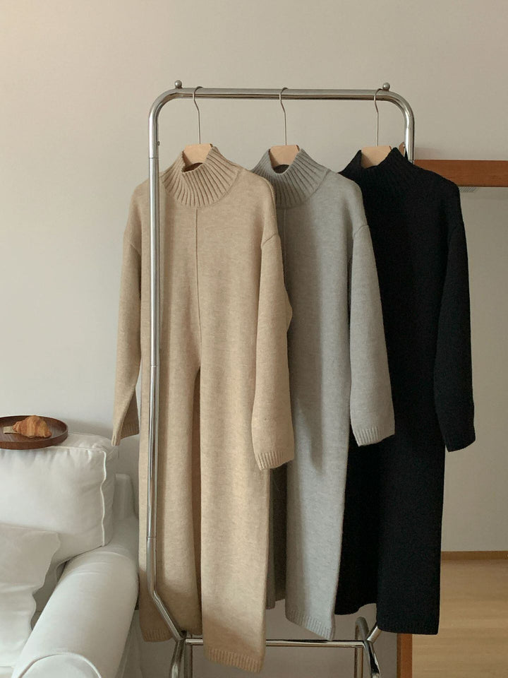 【dress】スリットニットワンピース　M26246