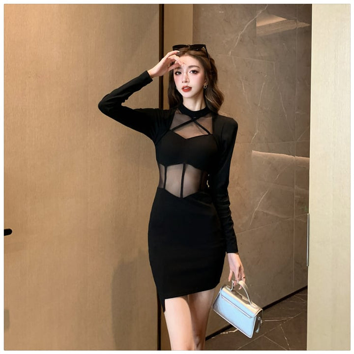 【dress】ドッキングセクシーワンピース　M18196