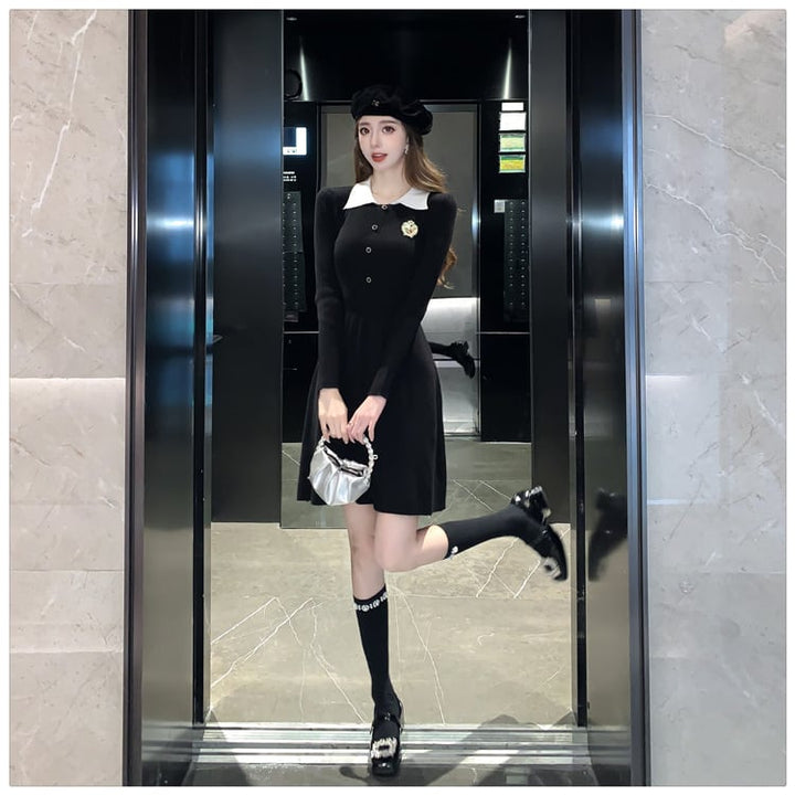 【dress】ニットワンピース　M26354