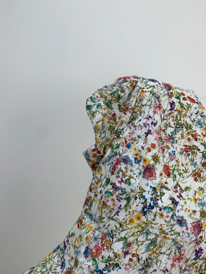 【dress】フラワー柄ワンピース Q8535