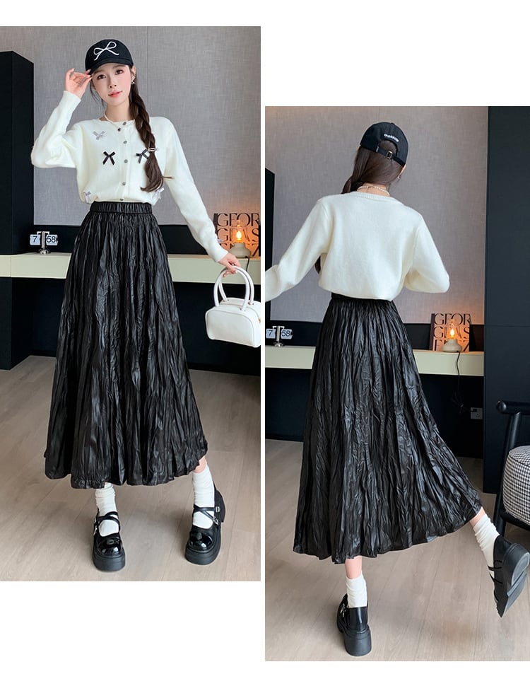 【bottoms】ロング丈スカート　M25630