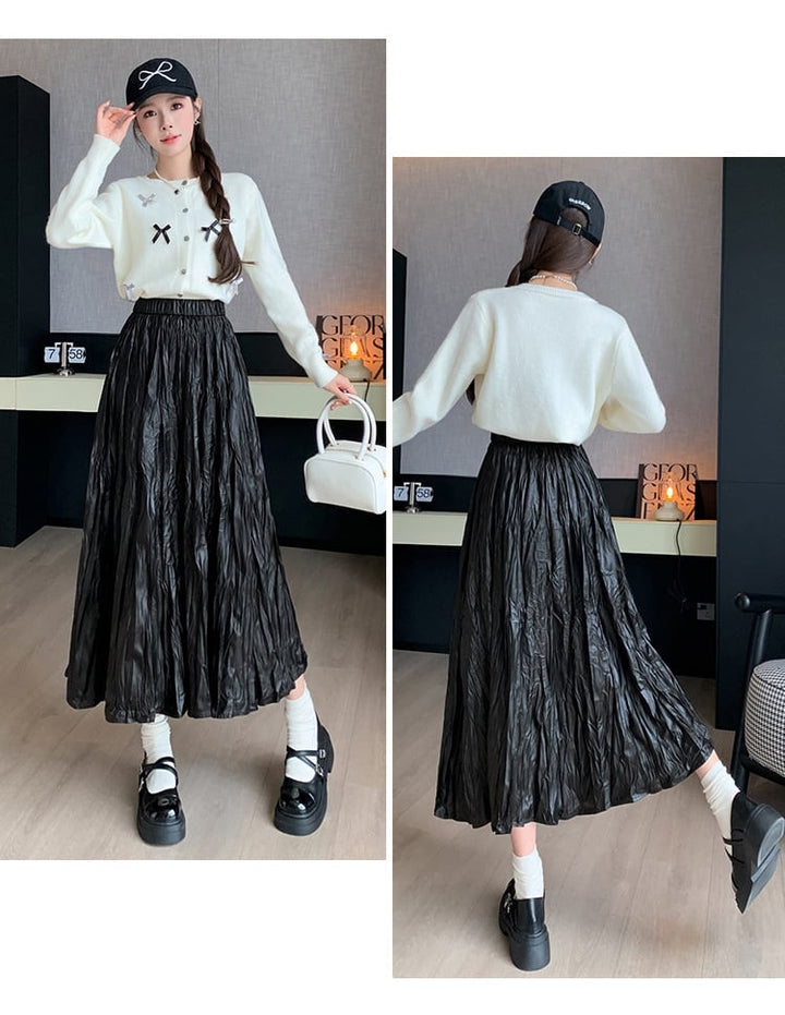 【bottoms】ロング丈スカート　M25630