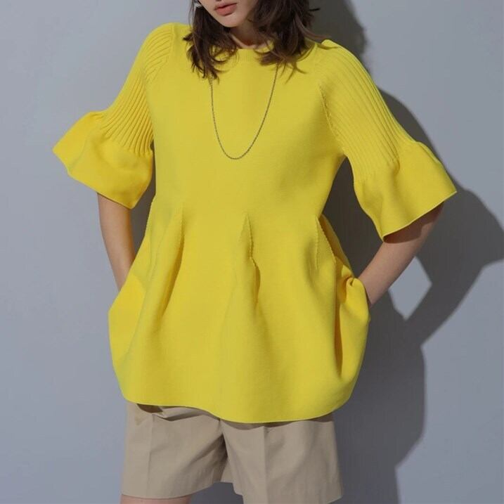 【tops】話題沸騰中人気アンブレラスリーブ着心地良いトップス　N-1649