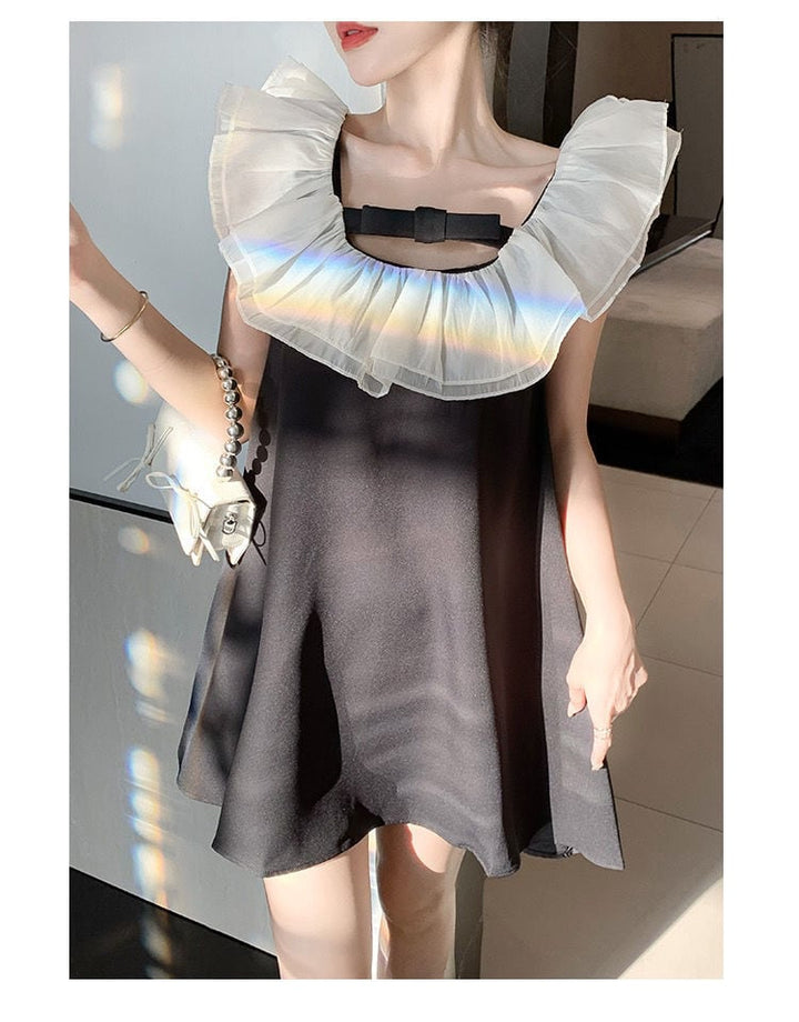 【dress】ノースリーブフリルワンピース　M24262