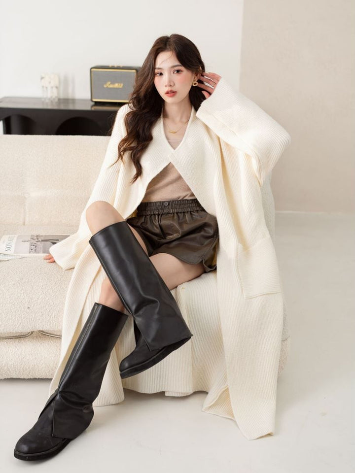 【outer】ロング丈ニットカーデ　M26713