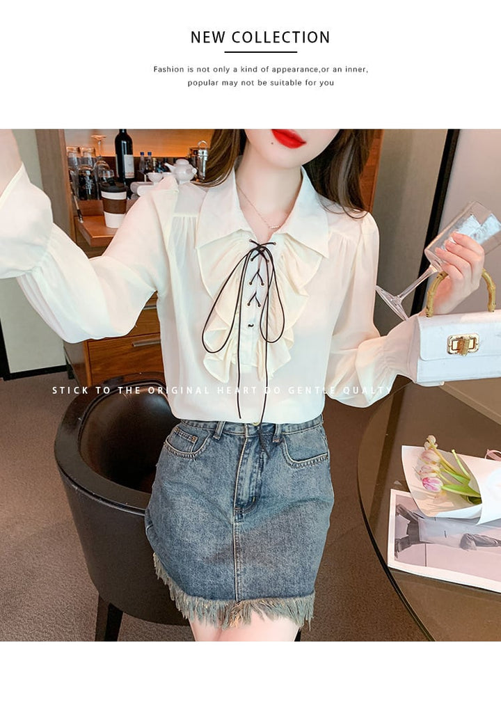 【tops】優しい雰囲気スウィートシャツトップス　M17603