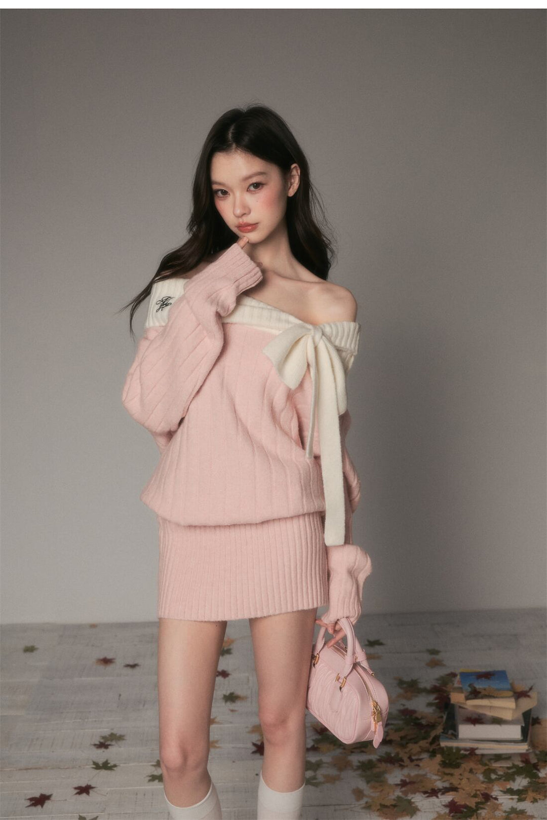 【dress】オフショルリボンミニワンピース　N3482