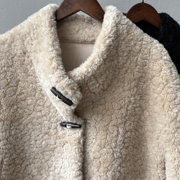 【outer】スタントカラーボアコート Q7371