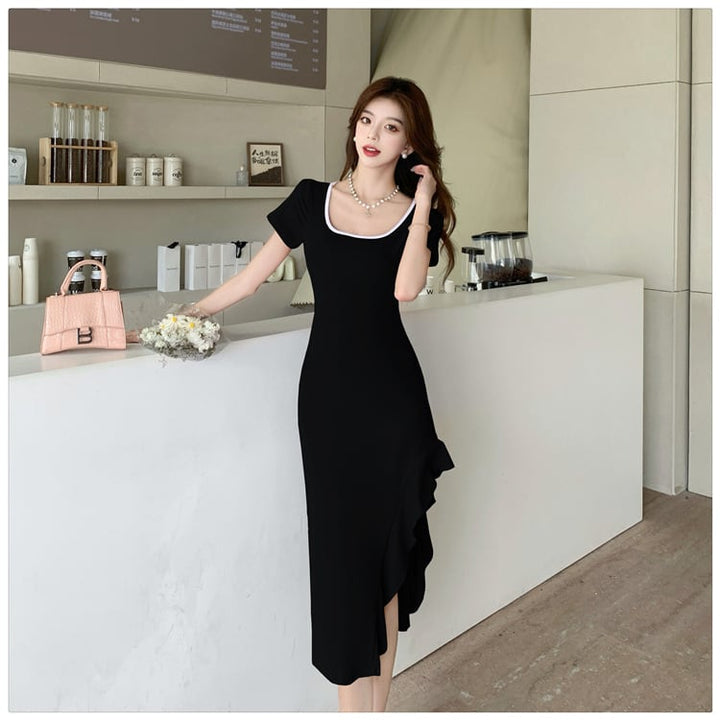 【dress】スリットワンピース　M25117