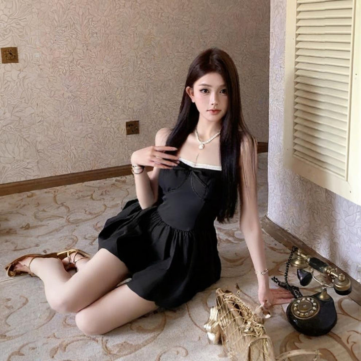【dress】レース切り替えキャミワンピース　M30147