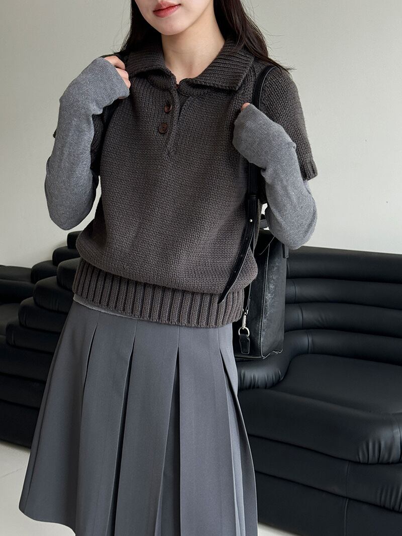 【tops】ショートスリーブニットトップス Q7764