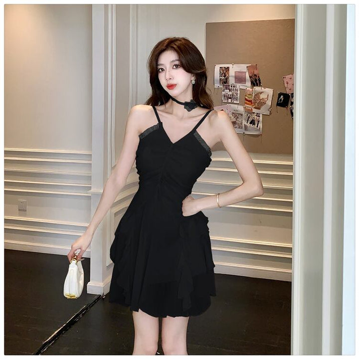 【dress】ホルターネックフリルワンピース　M30173