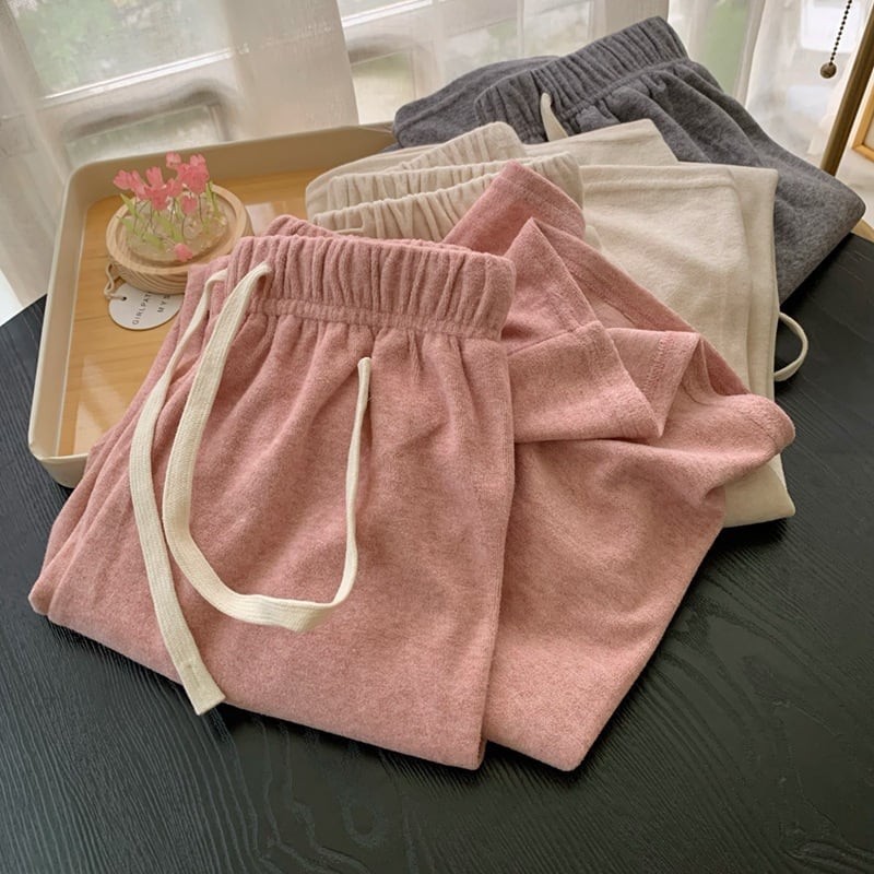 【bottoms】ニットワイドパンツ　M26520