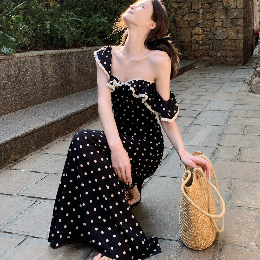 【dress】ドット柄デートワンピース　M30169