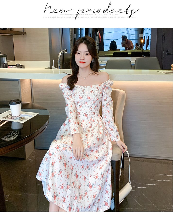 【dress】人気を独占中 スウィート花柄ワンピース着瘦せ　M17258
