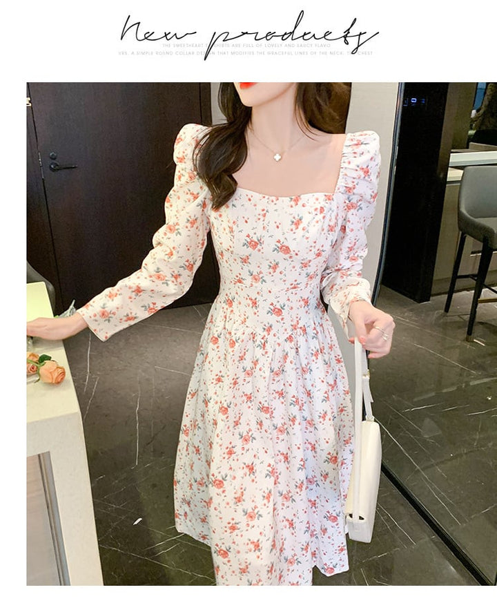 【dress】人気を独占中 スウィート花柄ワンピース着瘦せ　M17258