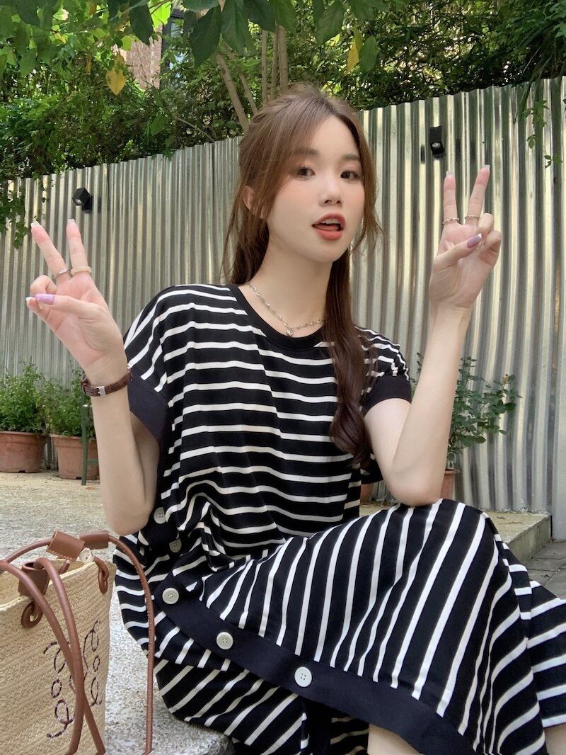 【dress】ボーダー柄ワンピース　M24789