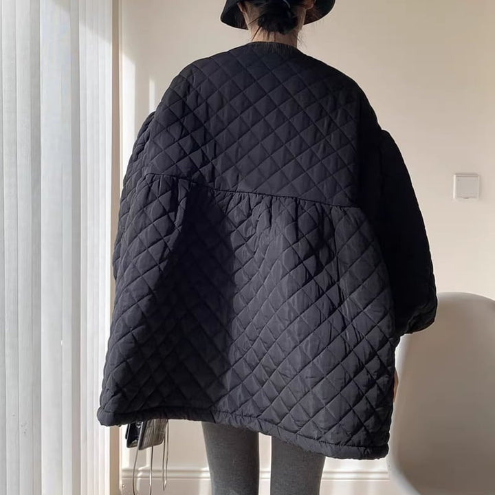 【outer】中綿キルティングロングコート Q7719