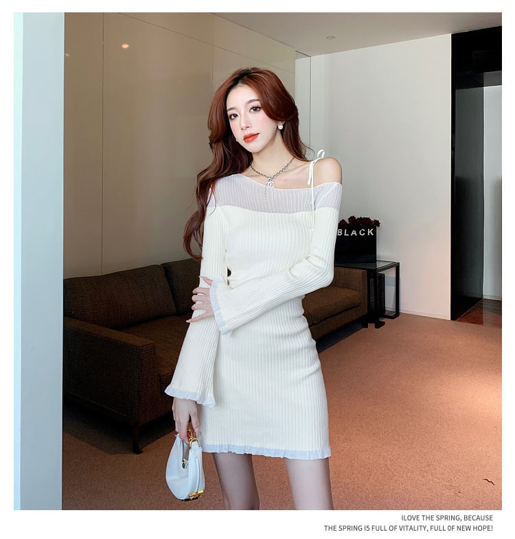 【dress】オフショルダーワンピース　M20182