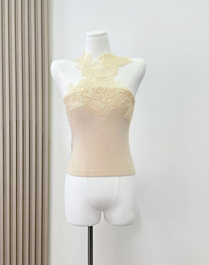 【tops】レースドッキングベスト Q8934