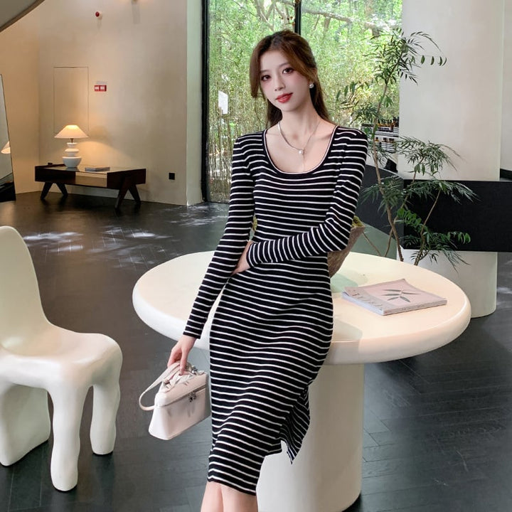 【dress】ボーダー柄ワンピース　M26548