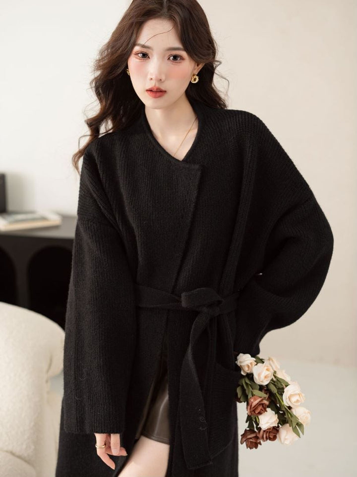 【outer】ロング丈ニットカーデ　M26713