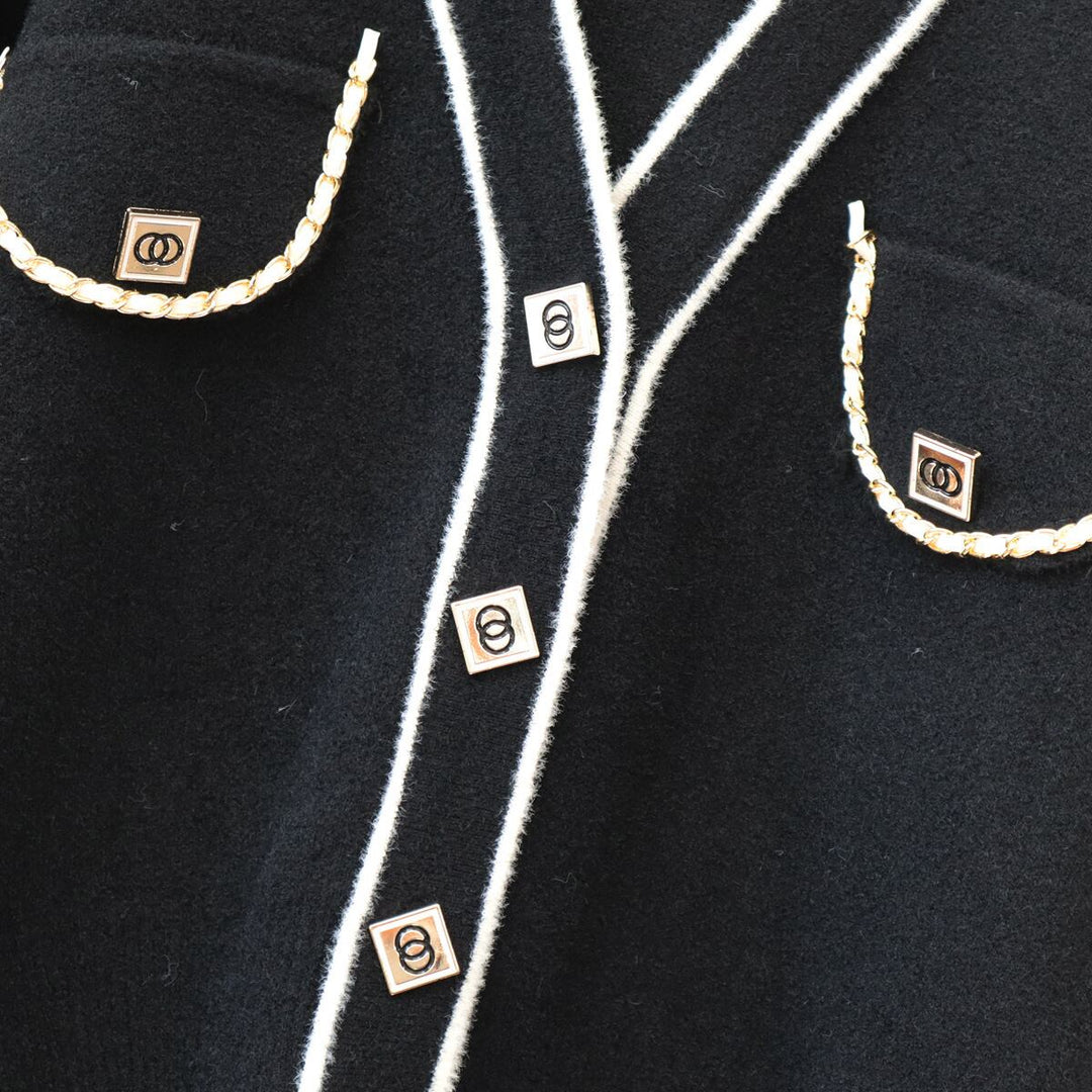 【outer】Vネックニットカーデ　M19095