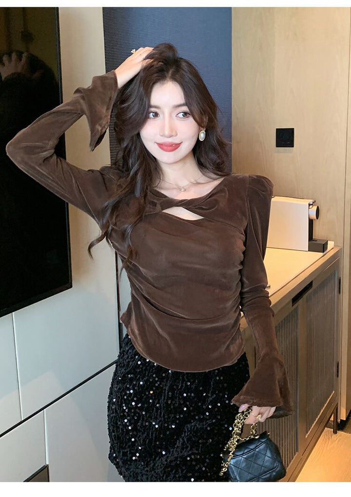 【tops】長袖Ｔシャツトップス　M28975