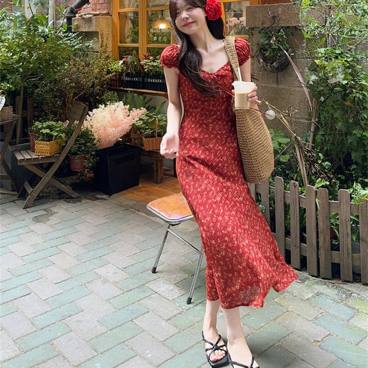 【dress】花柄ワンピース　M24859