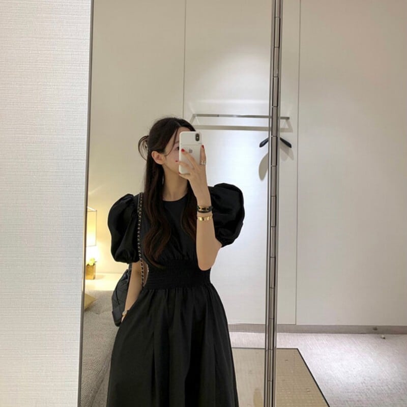 【dress】パフスリーブワンピース　M23882