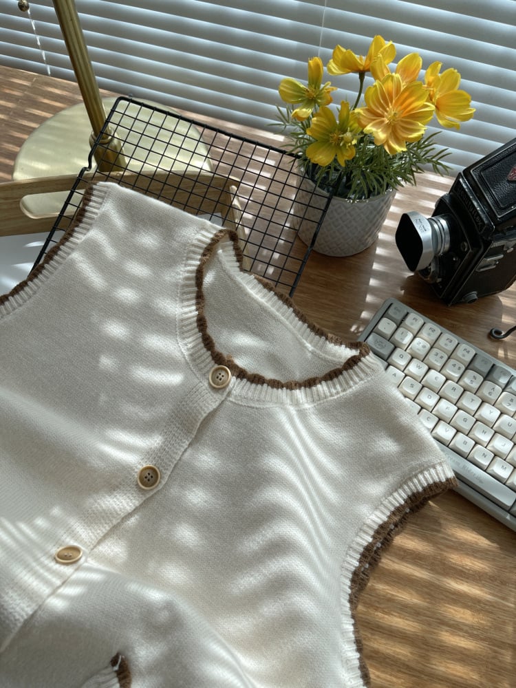 【tops】ニットベスト　M26682