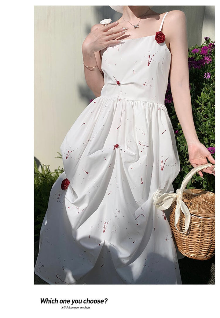 【dress】高級感 エレガントオシャレキャミワンピース　M17303