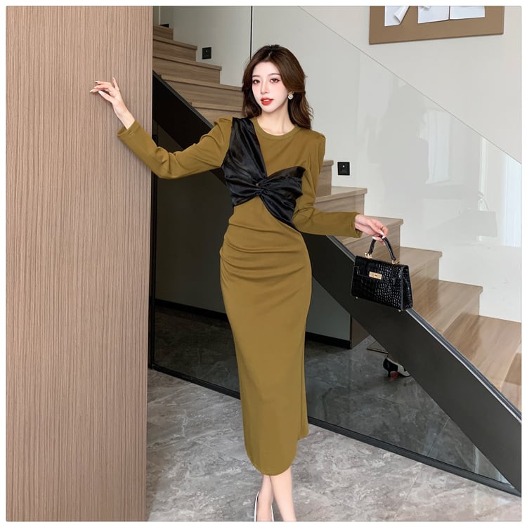【dress】リボン付きデートワンピース　M18186