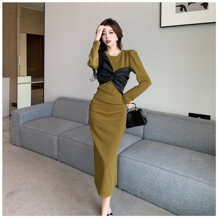【dress】リボン付きデートワンピース　M18186