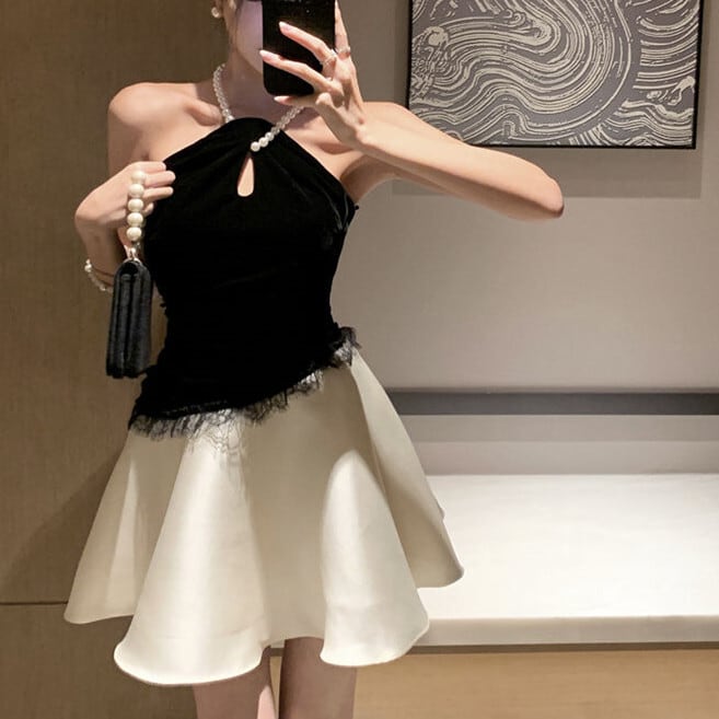【dress】ホルターネックワンピース　M24387
