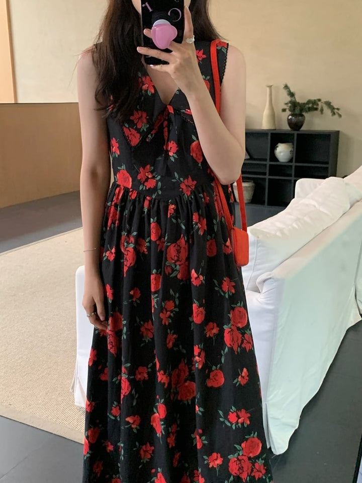 【dress】花柄ワンピース　M24869