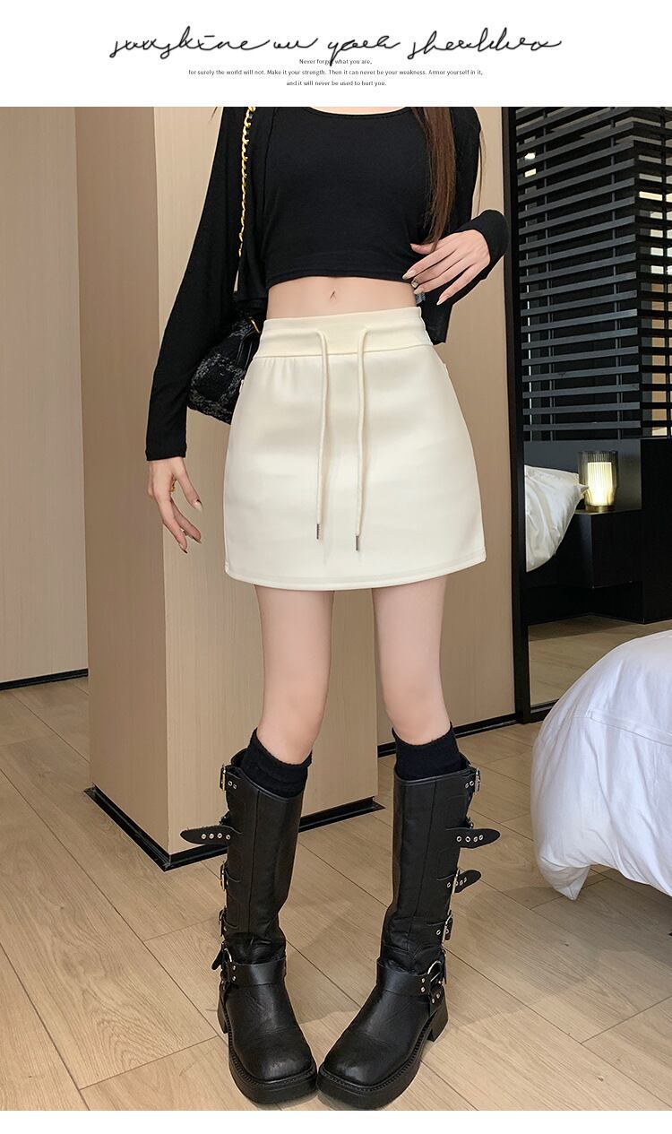 【bottoms】レザースカート　M18087