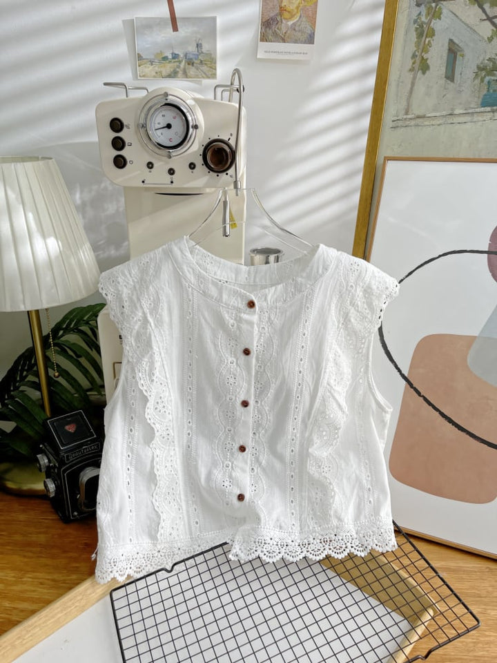 【tops】レースベスト　M24867