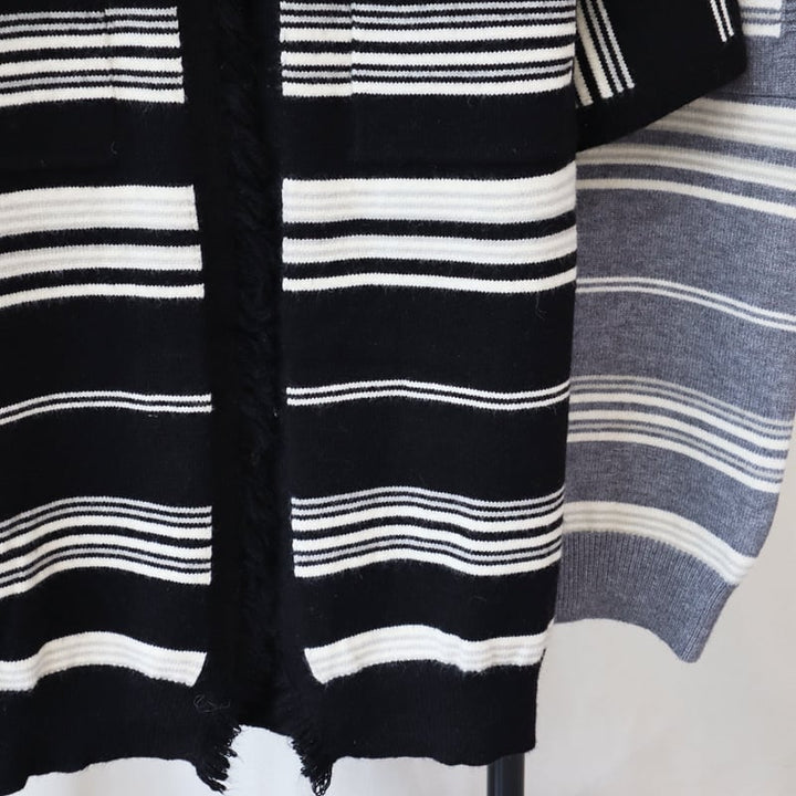 【outer】ロング丈ニットカーデ　M26597
