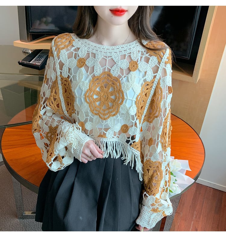 【tops】レースプルオーバー　M29359
